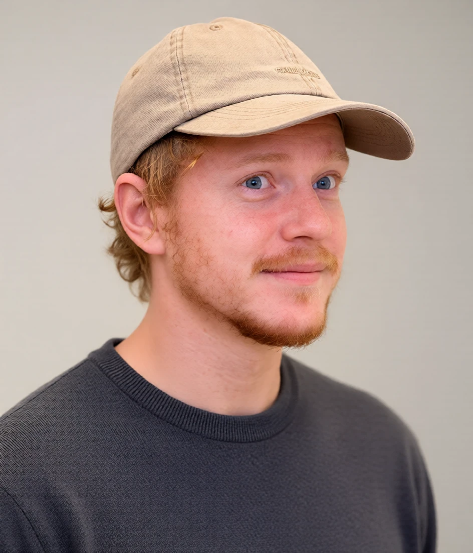 Generated portrait example: Three-quarter studio portrait
